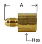 Female Straight Adapter 37deg Diagram